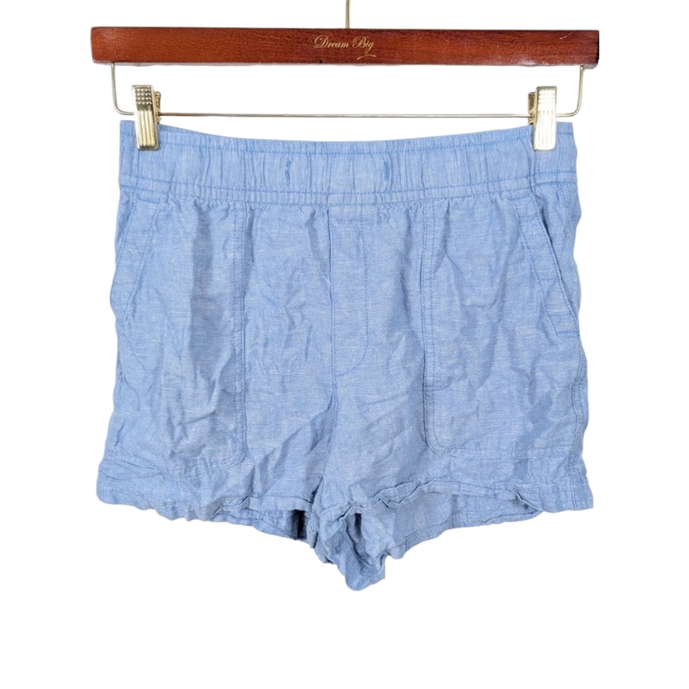 GAP Sky Blue Linen Blend Classic Summer Shorts
